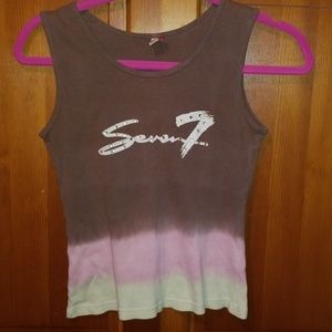 Seven7 rhinestone tank top size Medium